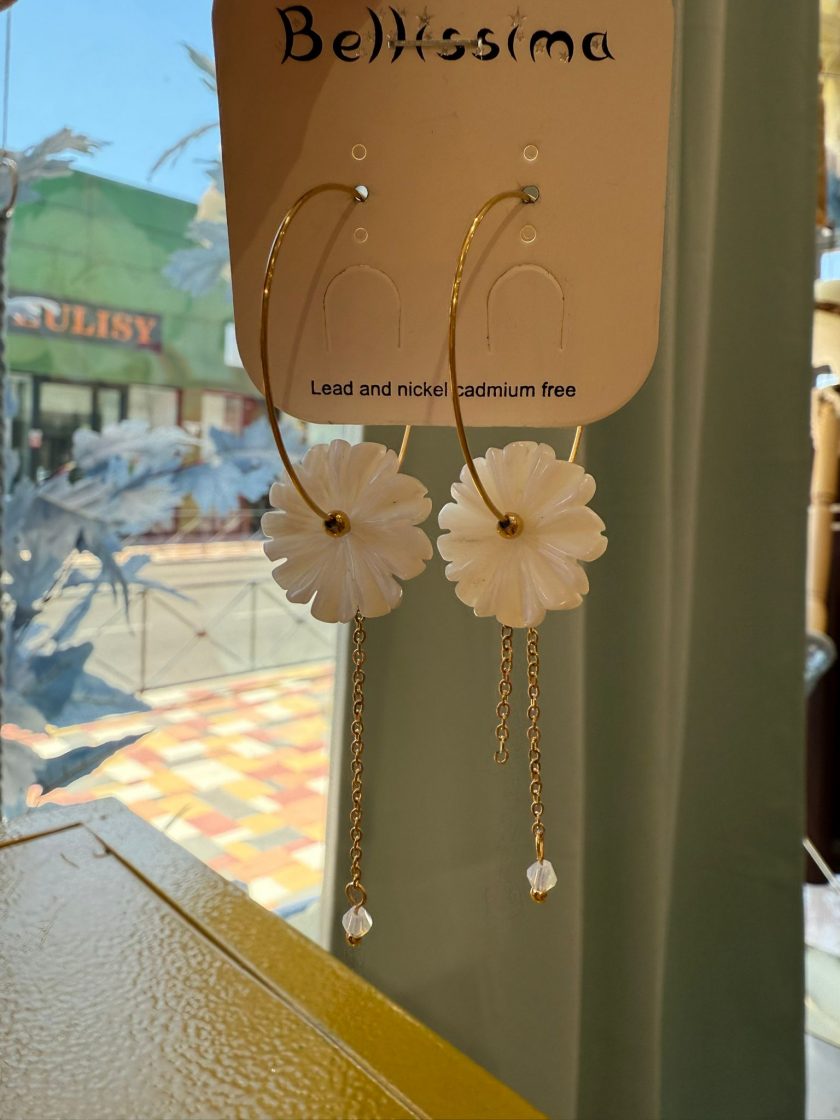 By LILY Pendientes Margaritas - Imagen 2