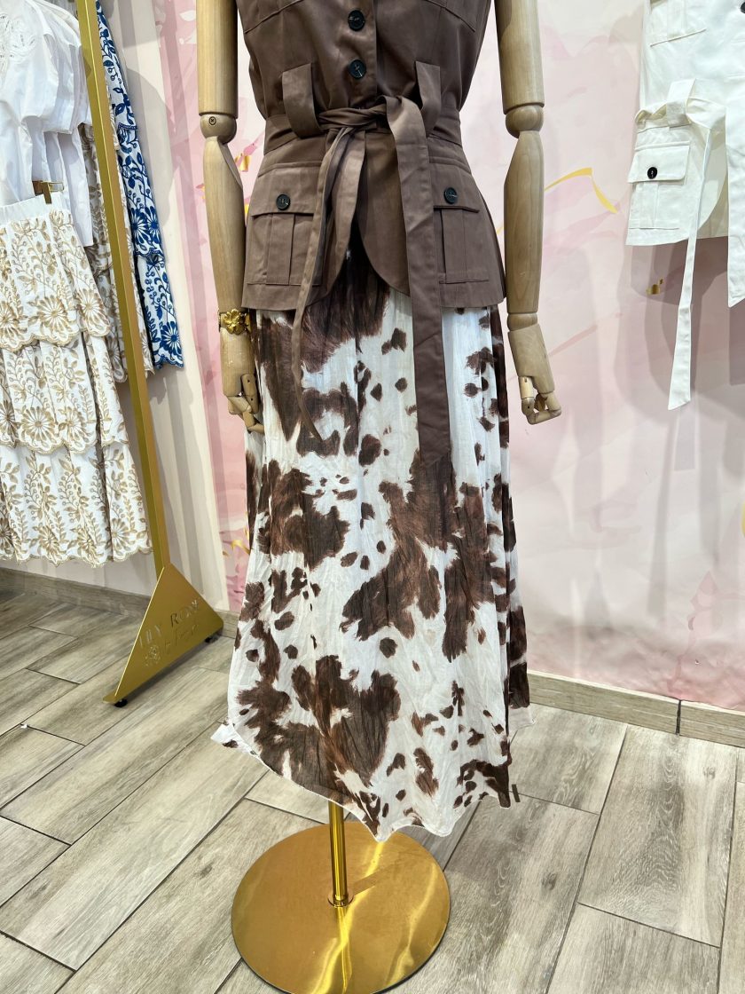 Falda Print Vaca